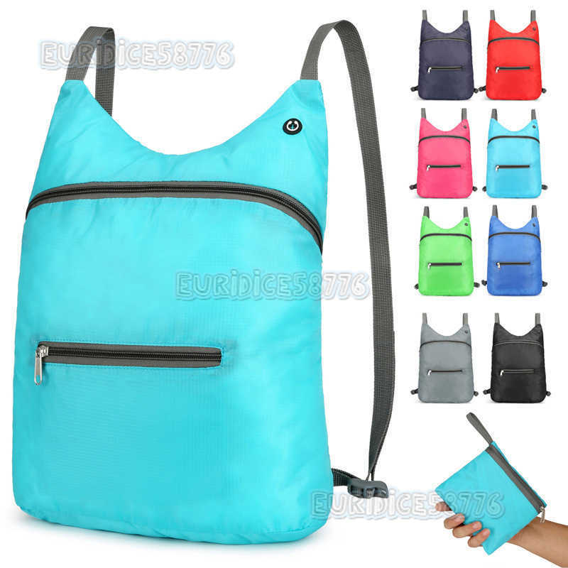 Skin Bag Large Capacity Ultralight Portable Folding Bag Mens Sports Backpack with Earphone Outdoor Travel Backpack H250906