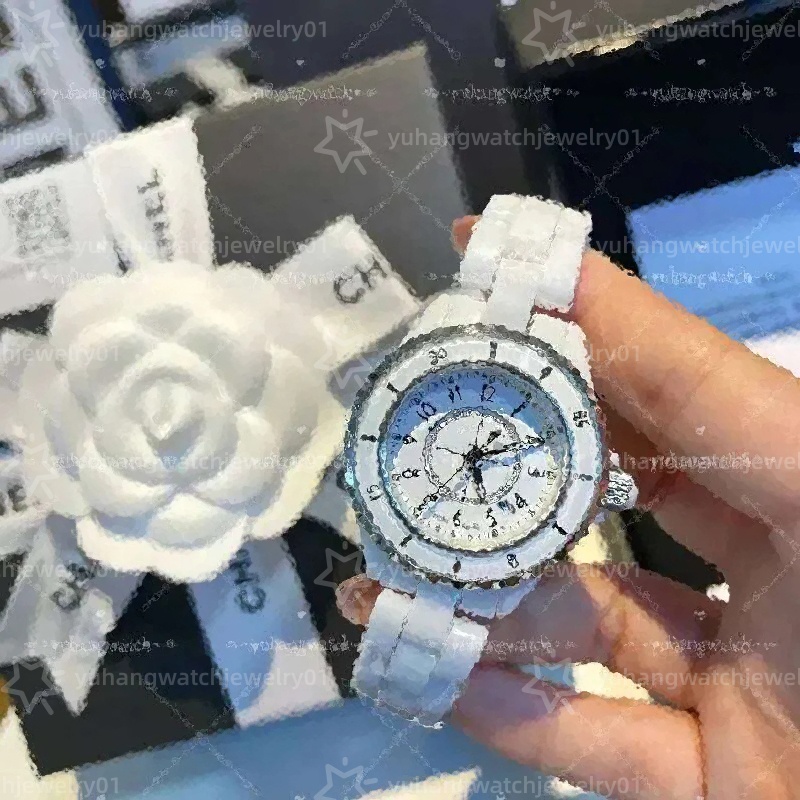 watches men Couple Watch Ceramics Sports Quartz Wristwatch Black White Ceramic Classic Vintage Lady J12 watch women designer watches