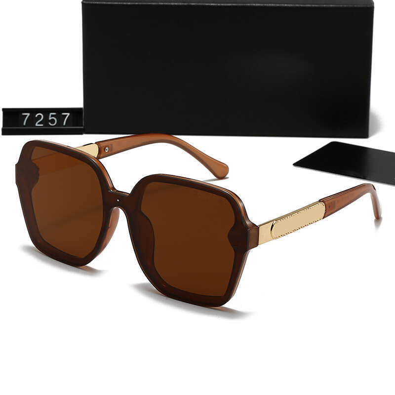 New Large Frame Fashion UV Protection Face Slimming High-end Feel Women Sunglasses 7257 866