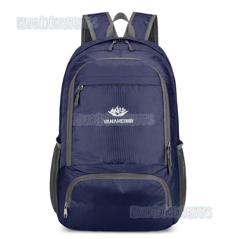 Backpack Large Capacity Suitable for Outdoor Sports Travel Mens and Womens Lightweight Folding Bag Printable Waterproof Backpack H250906