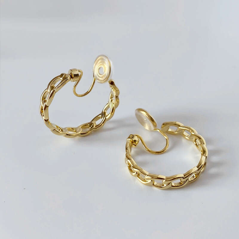 DHpet Moving Hoop Earrings for Women Without Pierced Ears Mosquito Coil Clips Non-Pierced Ear Accessories Personality Fashion 2021 New Model
