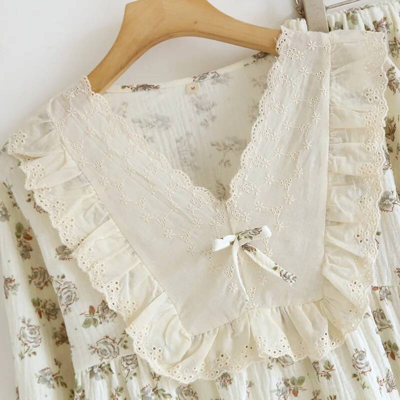 2025 new autumn and winter women's sleepwear long sleeved pants set cotton printed home clothes designer design women's sleepwear