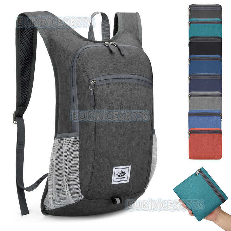 New Folding Bag Outdoor Sports Bag Lightweight Hiking Backpack Travel Bag Womens Leisure Book Bag Mens Backpack H250906