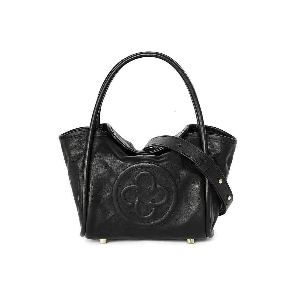 Summer New Angel First Layer Cowhide Pleated Single Shoulder Crossbody Women Kaisile Pink Handheld Basket Bag