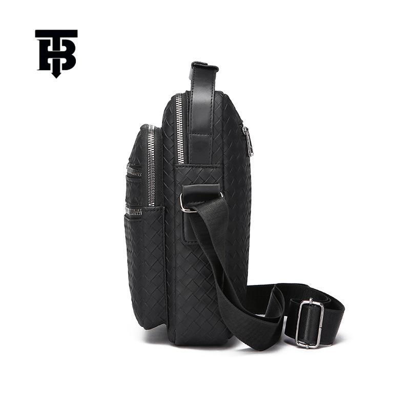 Designer Bag Men's Bag Luxury Bag New Crossbody Bag Simple Plaid Casual Fashion Trendy Shoulder Bag Business Commuter Office Worker Men's Ba