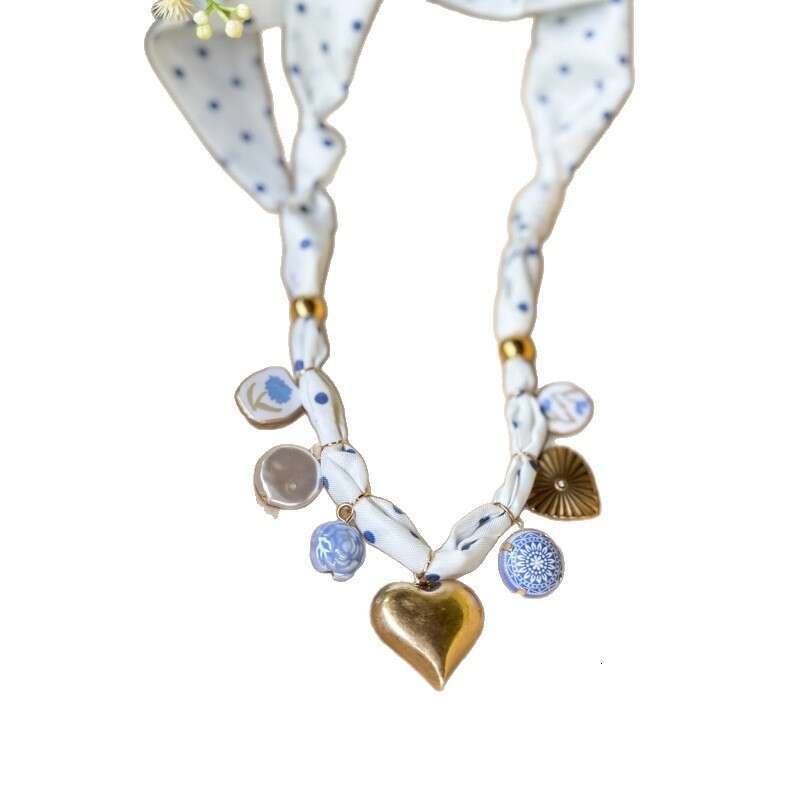 DH collections Dopamine - Inspired Floral Titanium Steel Necklace for Summer