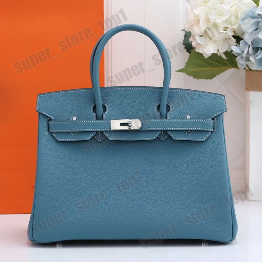 Designer Bag Womens Brown Handbag 25cm 30cm 35cm Leather Handmade Lock Inner Zipper Pocket Fashion Shoulder Bag Quality