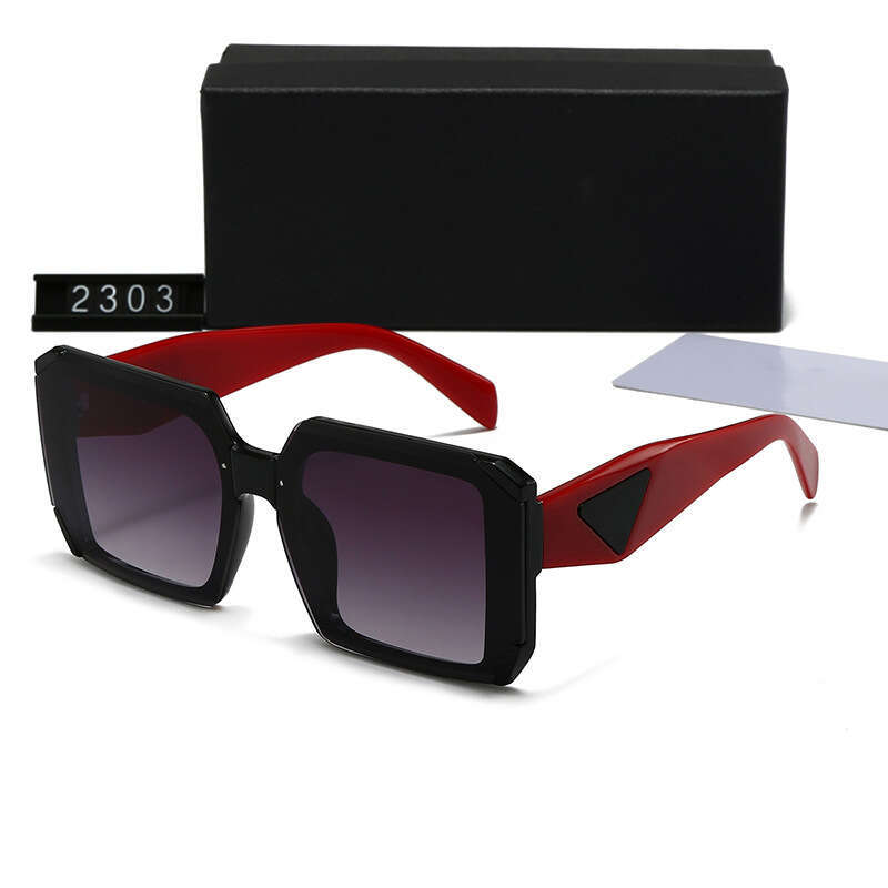 New Men's and Women's Trendy Fashion Square Frame Triangle Sunshade Glasses Personality Sunscreen Sunglasses 2303 9ac