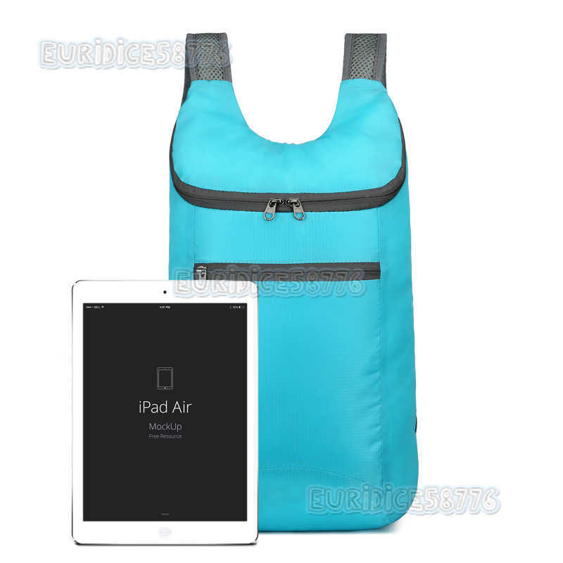 New Outdoor Folding Bag Lightweight Anti Splash Travel Bag Fitness Sports Backpack Large Capacity Gift Backpack H250906