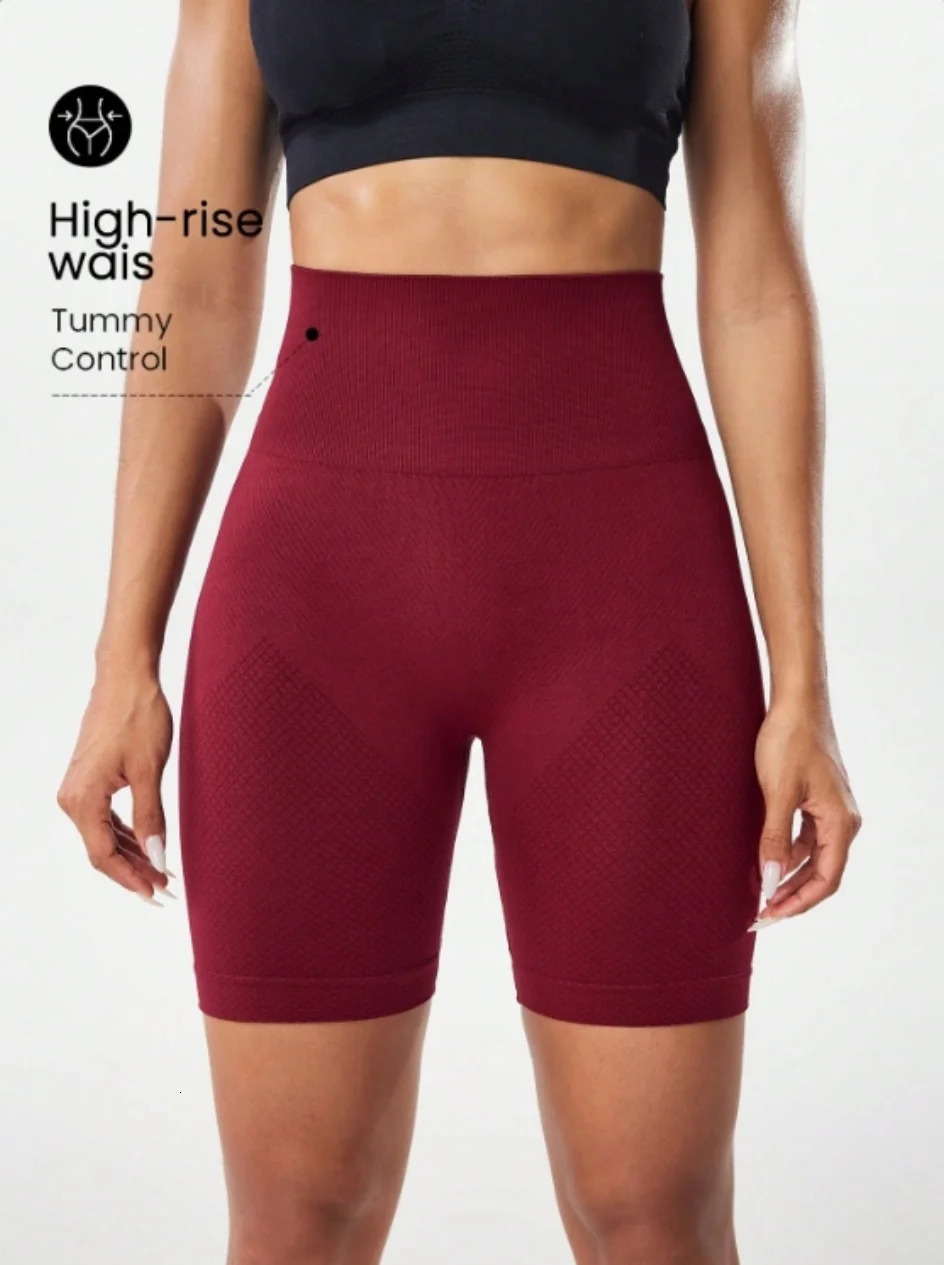 High waisted tight fitting sports shorts for women fitness yoga pants elastic and breathable running pants fashionable and sl 250905