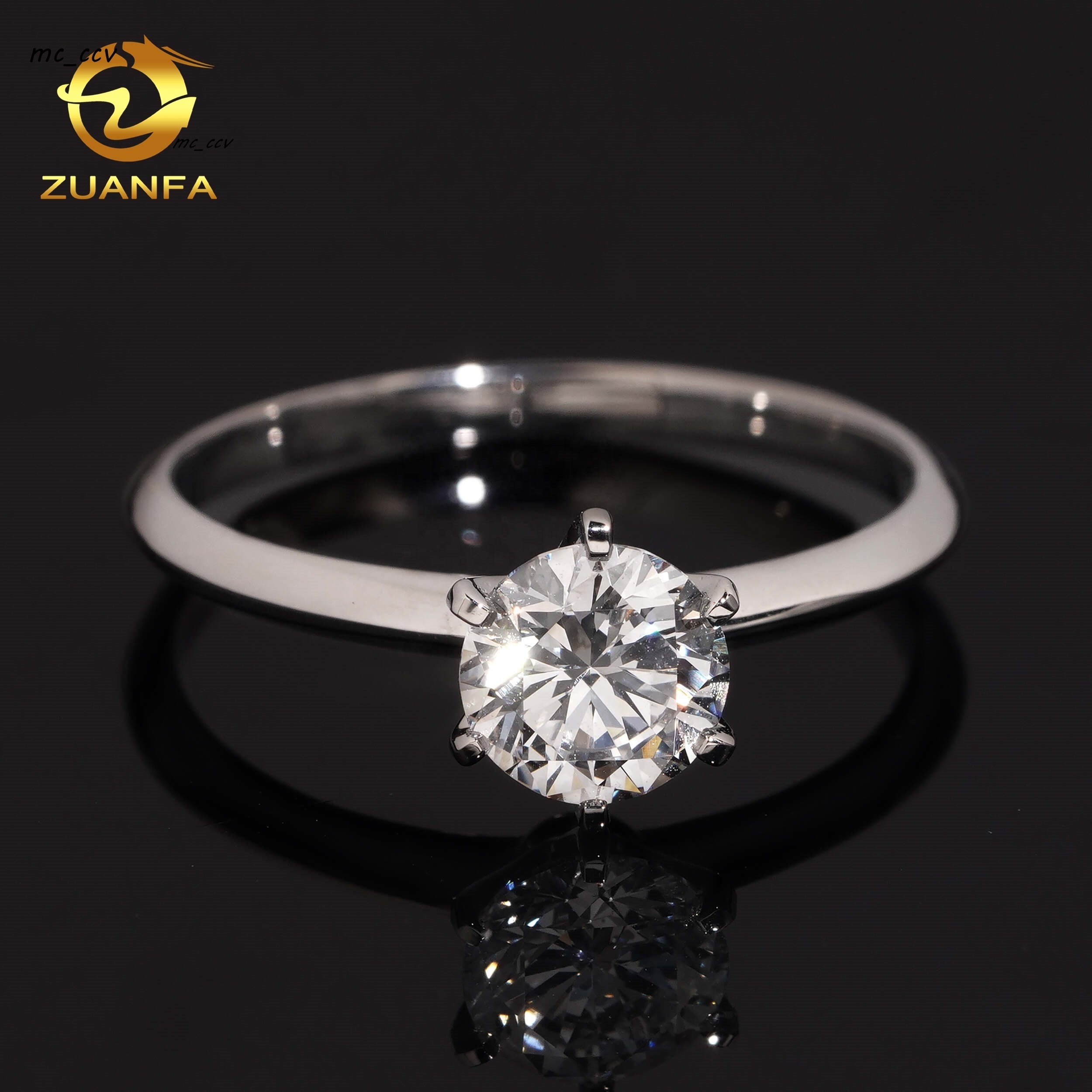 Fine Jewelry Women PT950 Platinum IGI Certificate 101ct Lab Grown Diamond Engagement Ring