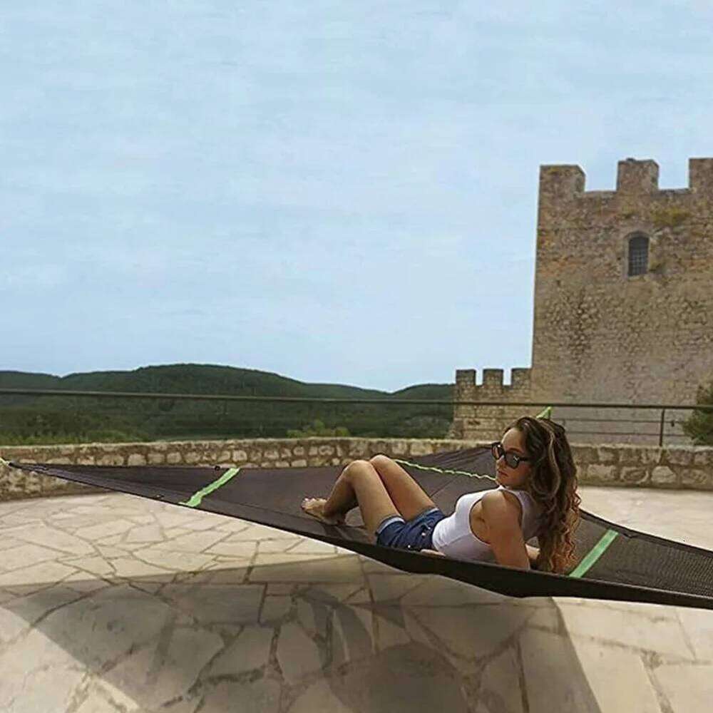 Portable Hammock Anti-Rollover Camping Triangle Bed Wear Resist Convenient Hanging Tree Tent For Hiking Travel 4M/2.8M