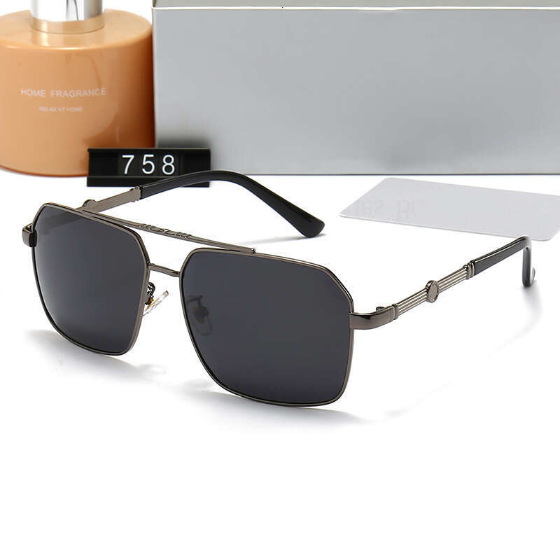 New Polarized Men's Fashion Square Frame Sunglasses for Travel Vacation Driving 758 5ce