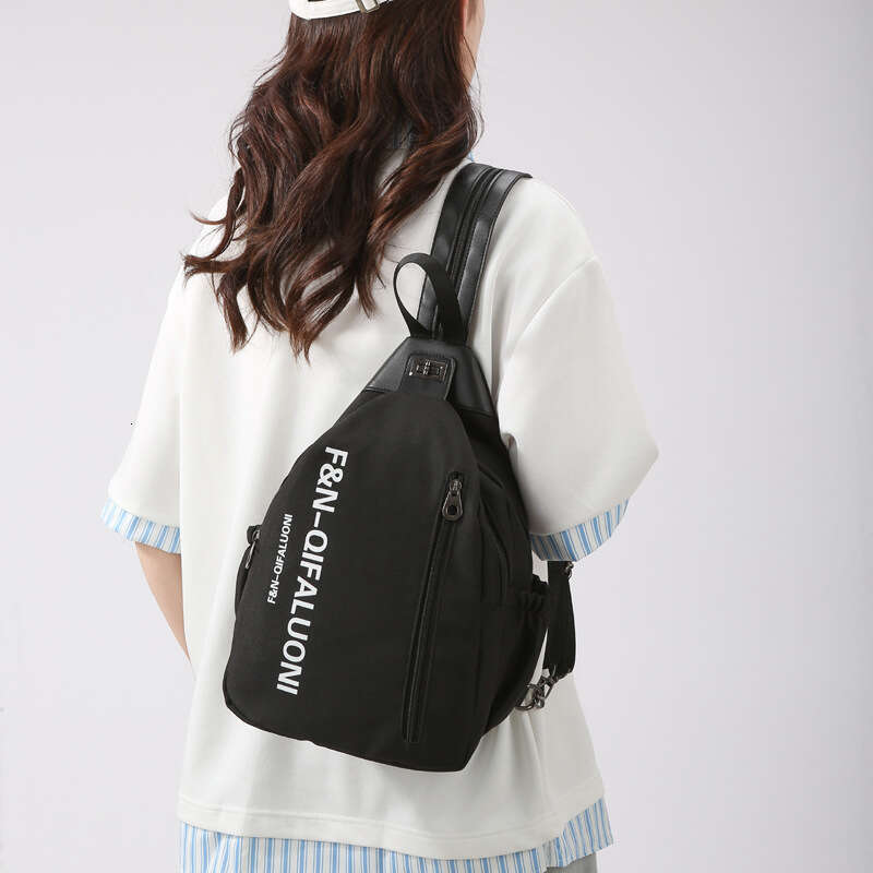Backpack Women's High-end Fashion Single Shoulder Handbag Travel Oxford Cloth Bag Trendy