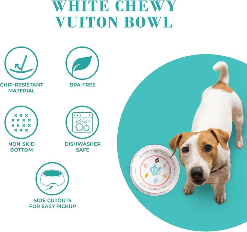 Pet bowls, water bowls, rice bowls, water bowls, dog bowls, food grade BPA non-toxic non slip bottom, dishwasher compatible, large Lanjia designer sty