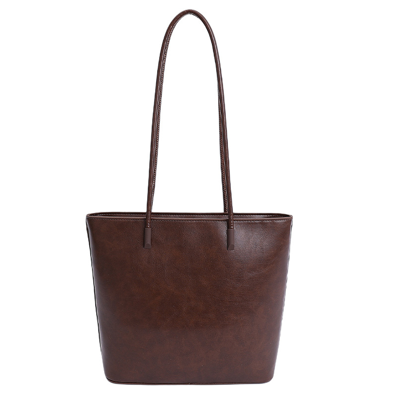 New retro tote for commutingversatile and high-end, large capacity single shoulder armpit bag