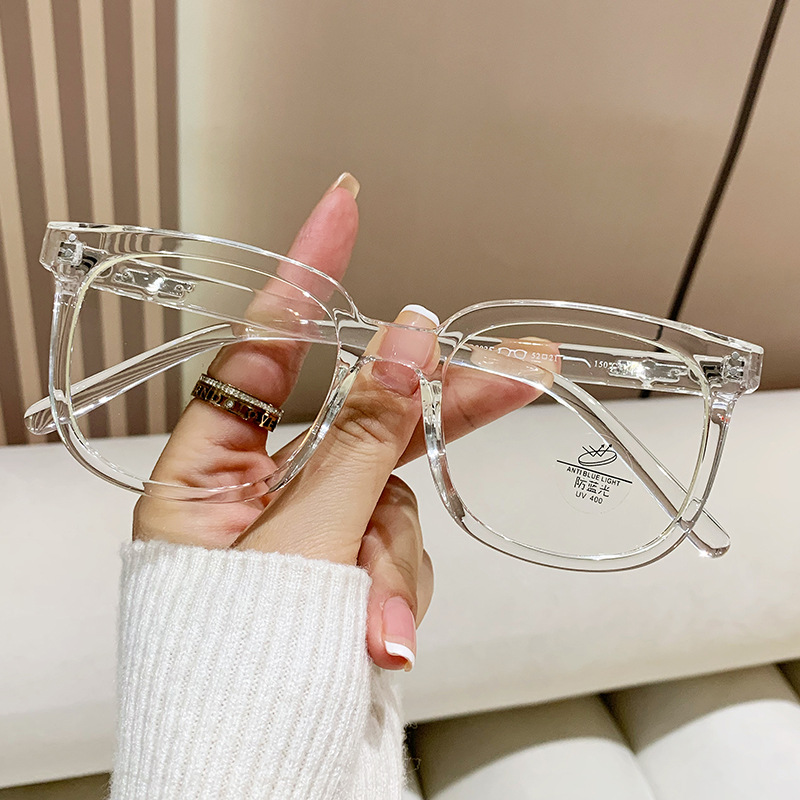 Anti-blue Designer Sunglasses For Women Men Business Glasses Frame Anti-blue Light Flat Mirror Glasses Square Frame Sunglasses KP8220