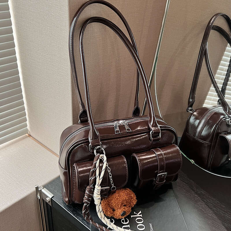 Korean Version Niche Minimalist Design Women's 2025 New Trendy Shoulder Fashionable Underarm Bag Versatile Handbag for Women