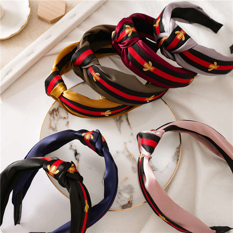DH collections: Wide Bee Headband Fabric Knot New Fashionable Women's Outdoor Hairband Accessory