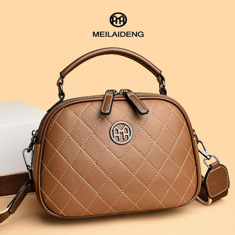 Autumn Winter Handbag Single Shoulder Crossbody Women's Quilted Embroidery Ladies Mom Bag