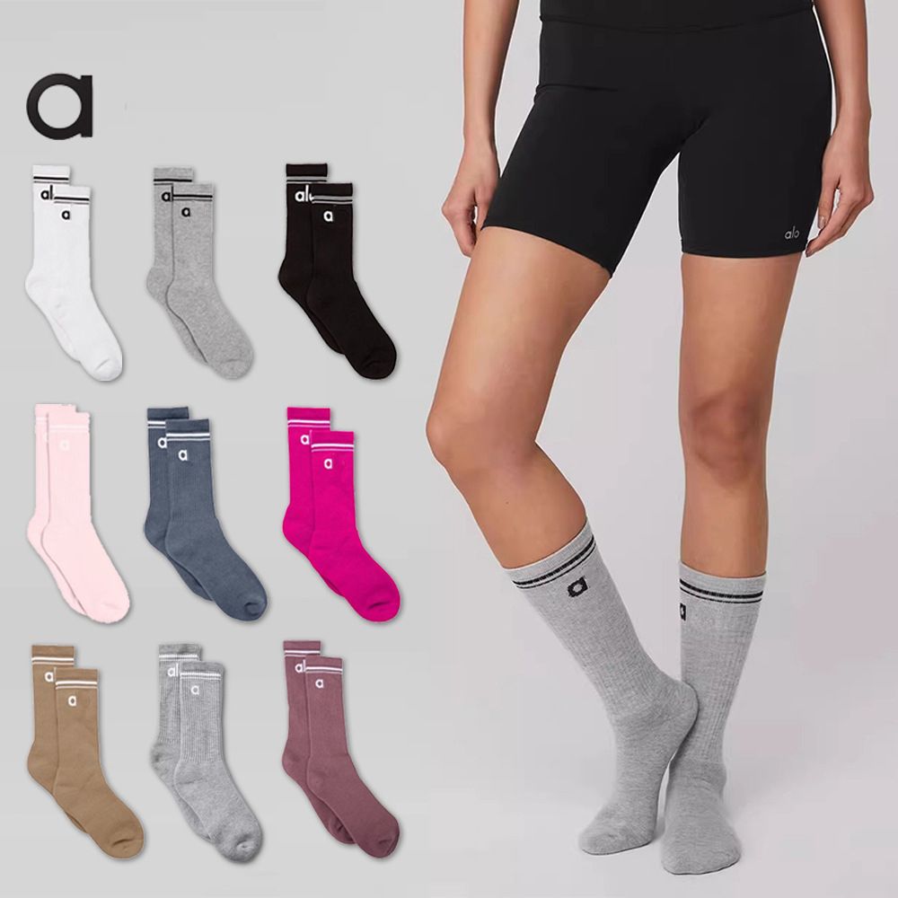 Designer Outdoor Sports Sock Men's and women's stockings Stocking Yoga running Socks Cotton Sweat Absorbing Soccer Long Socks 5 Pairs Aloness Classic socks