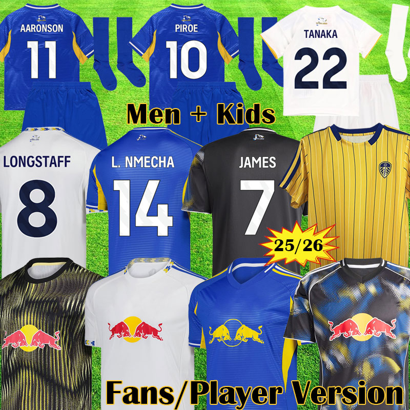 3XL 4XL Leeds Soccer Jerseys 25 26 PIROE STRUIJK TANAKA 2025 2026 LONGSTAFF football shirt GNONTO AMPADU Top STACH LUFC Icons Collection kit jersey Men Kids sets 999