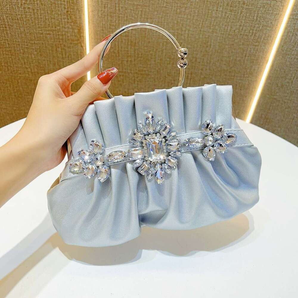 Fashionable Elegant Diamond-Studded Evening Bag Birthday Wedding Banquet Shoulder Crossbody Women's Handbag