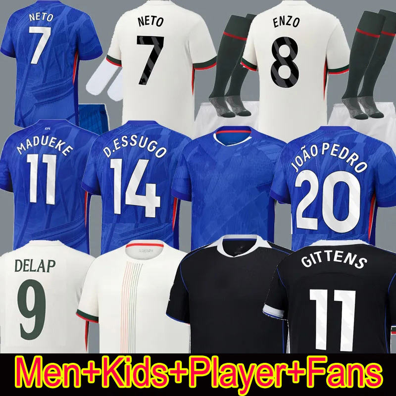Chelase jersey 25 26 Cole Palmer Soccer pedro Jerseys Jadon Enzo Fernandez Marc Cucurella Mykhailo Mudryk kit kids Chelse Football Shirt cfc jersey chelses jersey