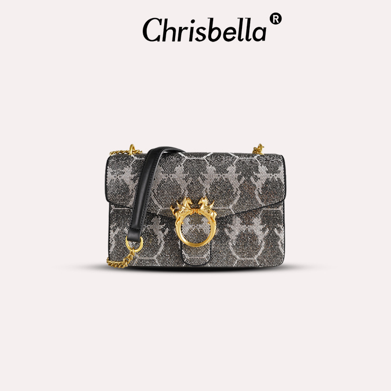 Designer new handbag chain one shoulder sling under arm of the female bag