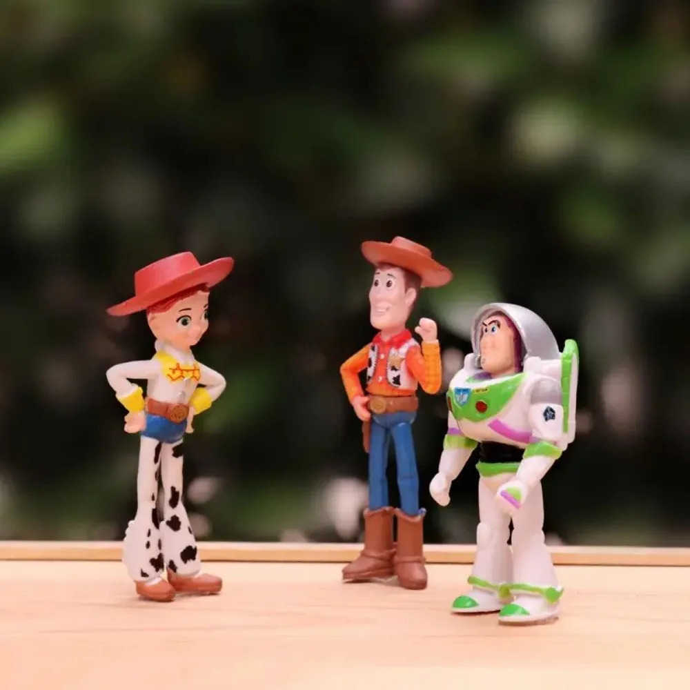 Disney Toy Story Anime Toys Woody Jessie Buzz Lightyear Forky Figures Model Doll Desktop Cake Decoration For Childrens Gift H250906