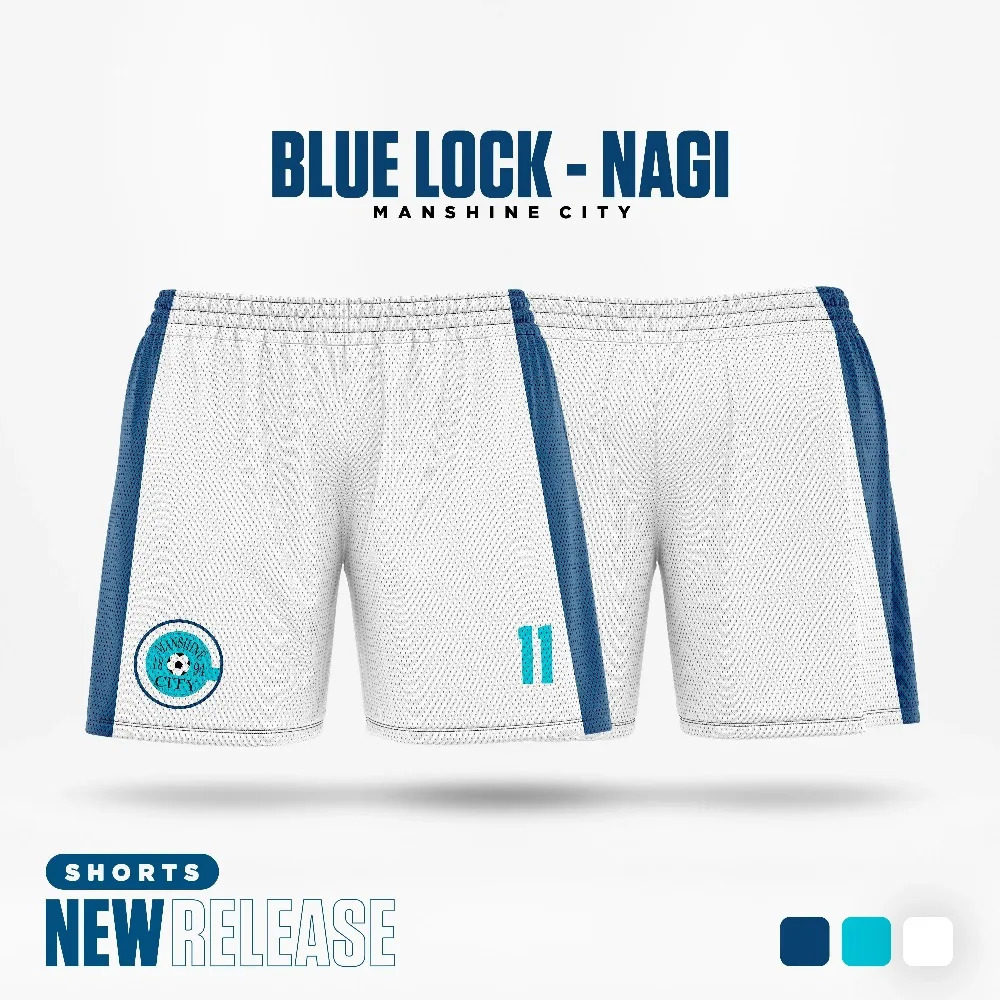 Blue Lock Jersey Manshine City Nagi Anime Men Beach Shorts 3D Print Summer 2025 Women Short Pants Outdoor Sports Kids Bottom 250906