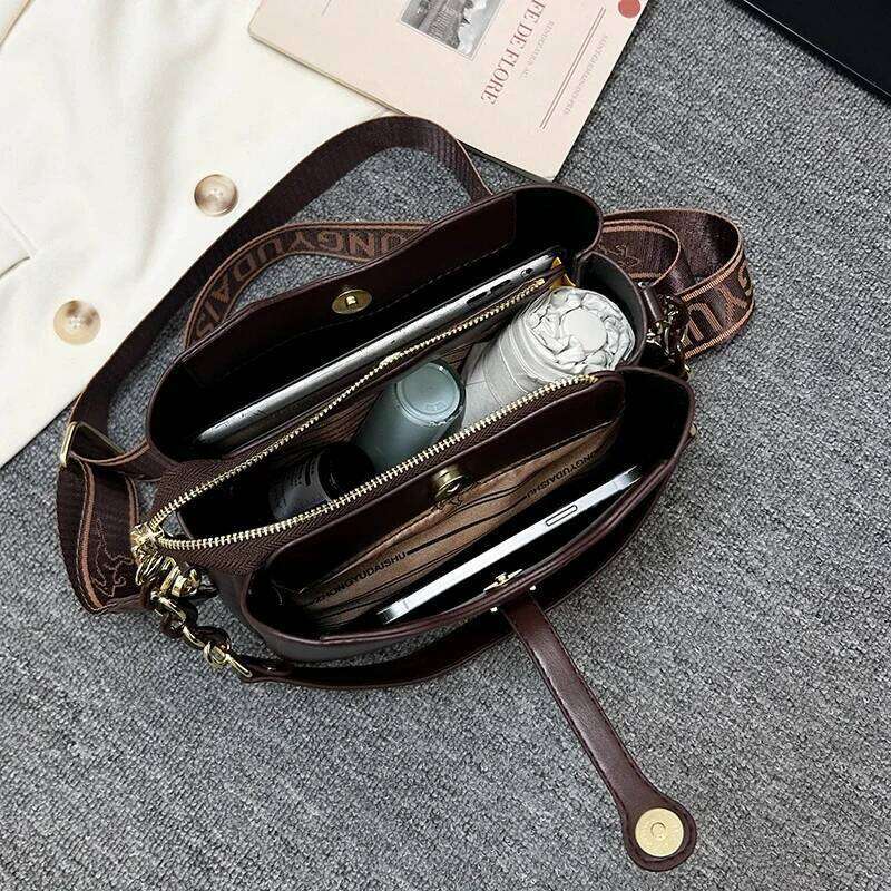 Designer Bag Fashion Brand Women's Big Shoulder Crossbody PU Leather Messenger Handbag Travel Tote Bag For Female Purse