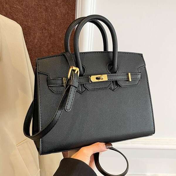 2025 Autumn New Handheld Crossbody High-End Fashion Simple Versatile Lock Buckle Stylish Women's Bag