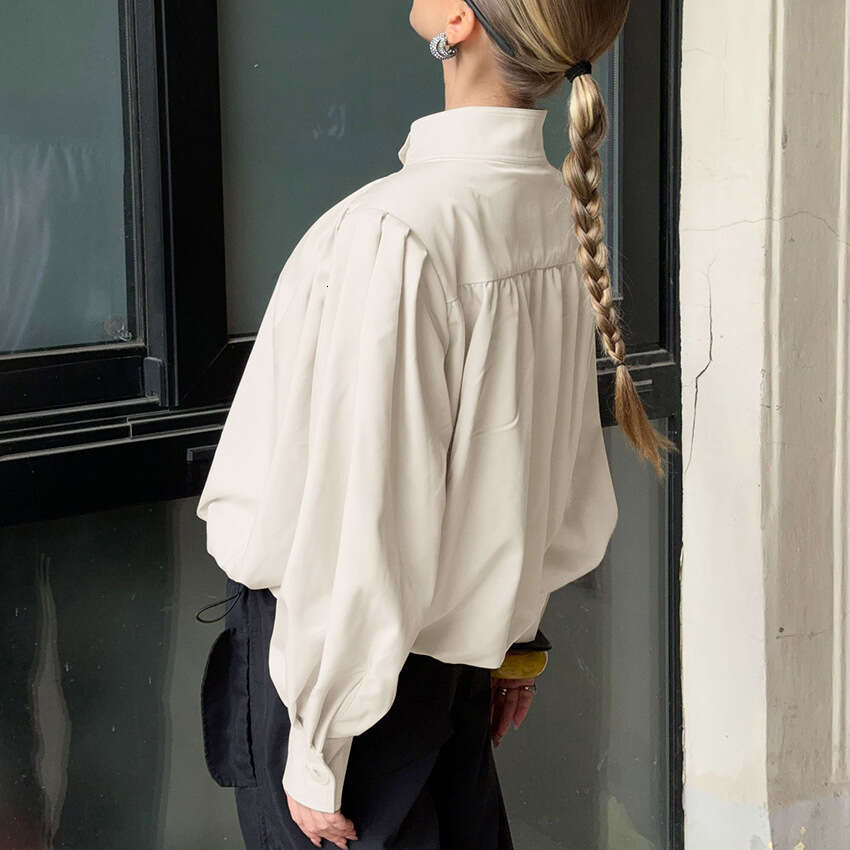 Autumn Winter New High-End Stand Collar Puff Sleeve Jacket For Women, Stylish And Casual Design, Commuting B3