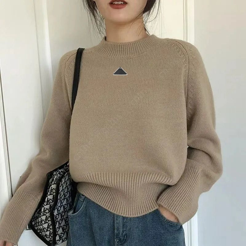 anagram women sweaters korean fashion lantern sleeve soft mohair o neck sweater pradats pradalies autumn and spring pullover long knit top F49H