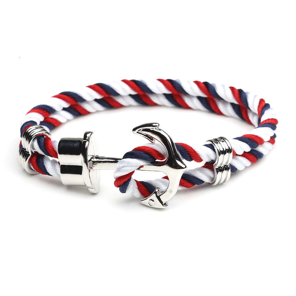 DHpet Navy Anchor Street Fashion Handmade Unisex Couple Bracelet Trendy Men's Personalized Jewelry