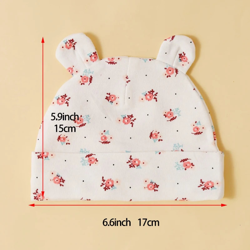 Three Piece Babys Hat 100 Cotton Soft and Comfortable Cap Fashionable Simple born Headgear 250906