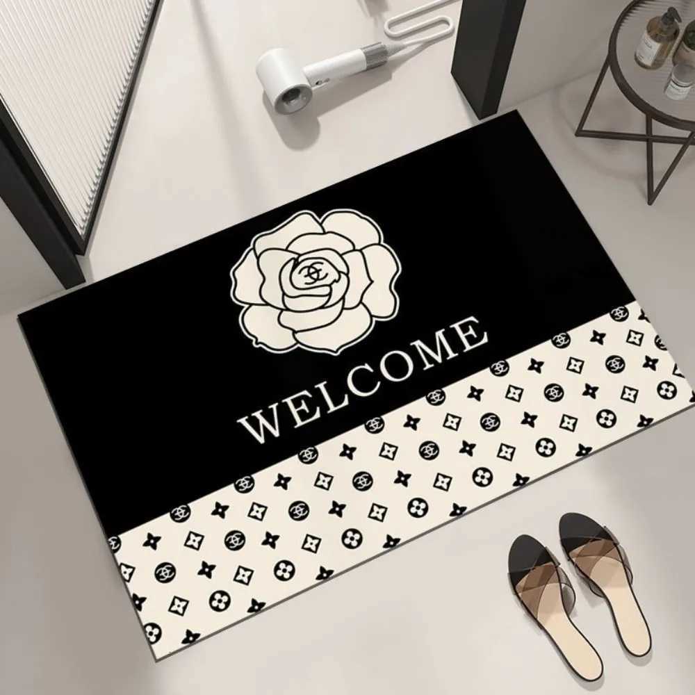 Luxurious VIKAMA Nordicstyle Diatom Mud Antislip Entrance Hall Bathroom Carpet Antislip Absorption Floor Mat Home Decoration Rug Y251105