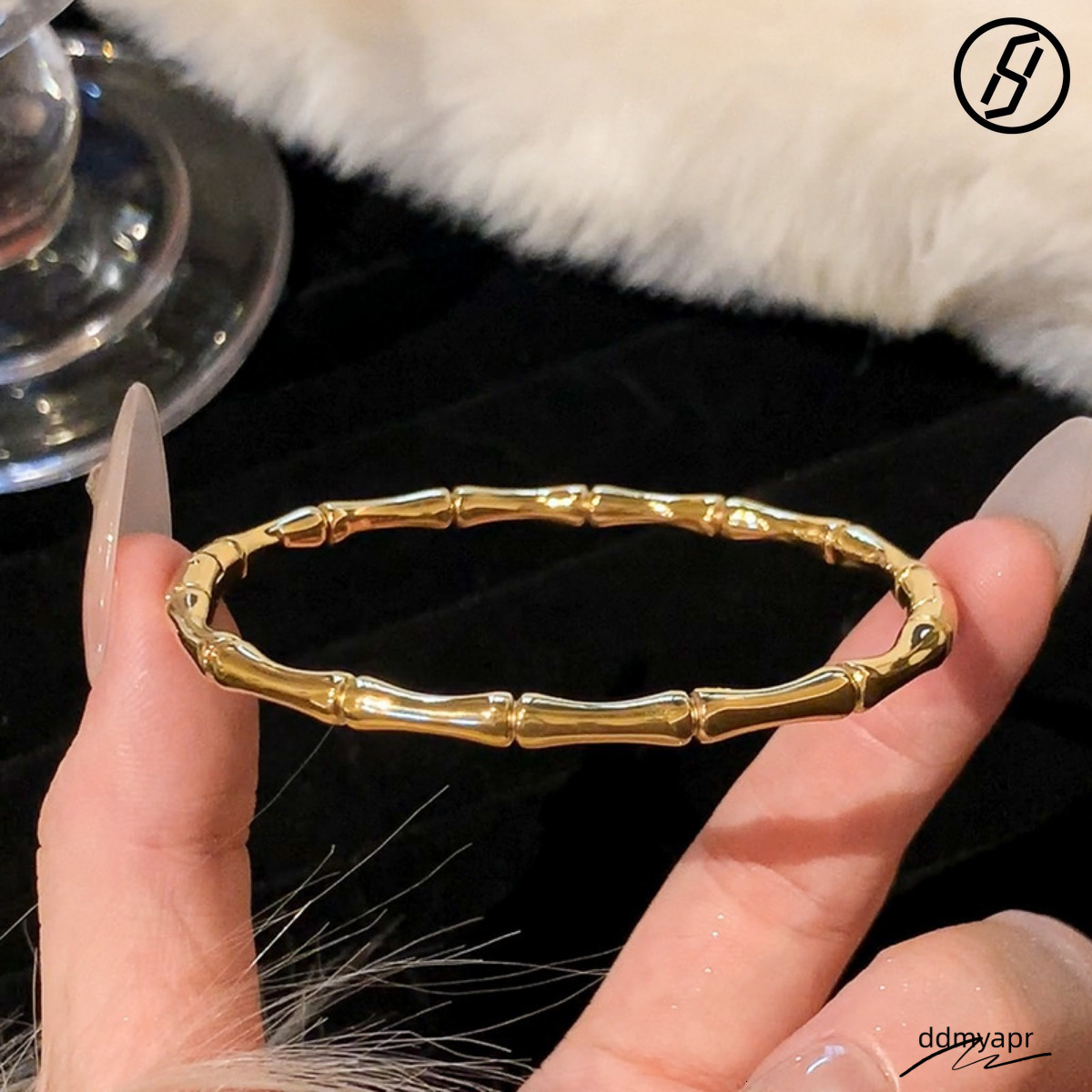 2025 New Designer Necklace For Women Original Jewelry Ddmydec Gold Titanium Steel Zircon Couple Light Bracelet