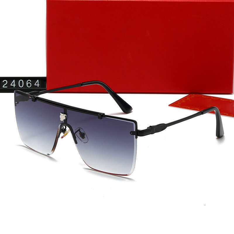 New Frameless Large for Men and Women, Stylish Personality Glasses, Fashionable Women's Sunglasses 24064 ea9
