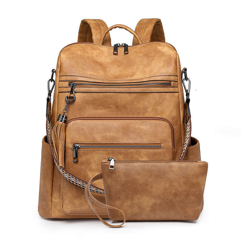 Women's PU Business New Large Capacity Laptop Fashion Commuter Bag Multi-use Backpack Wholesale