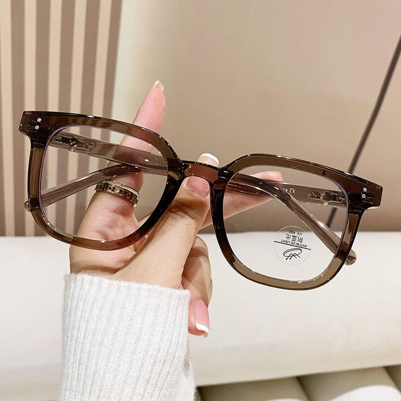Anti-blue Designer Sunglasses For Women Men Business Glasses Frame Anti-blue Light Flat Mirror Glasses Square Frame Sunglasses KP8220