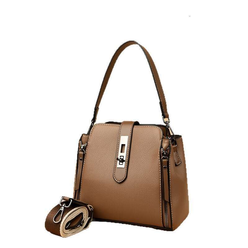 Fashion Women's New Style Ladies Handbag High-end Versatile Shoulder Bucket Large Capacity Crossbody Bag