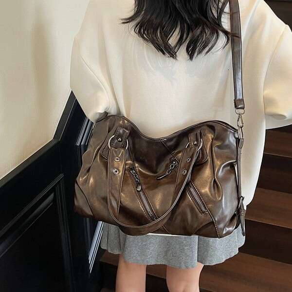 2025 Autumn New Large Capacity Simple Elegant Versatile Tote Fashion Niche Women's Bag