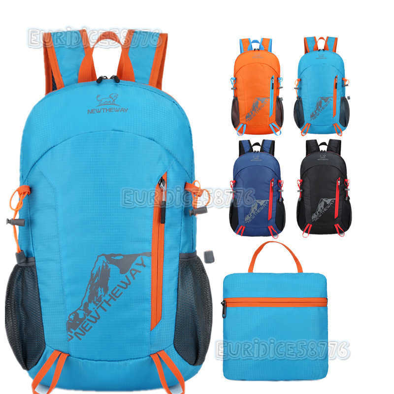 New Large Capacity Backpack Portable Sports Outdoor Mountaineering Running Foldable Bag Unisex Travel Backpack H250906
