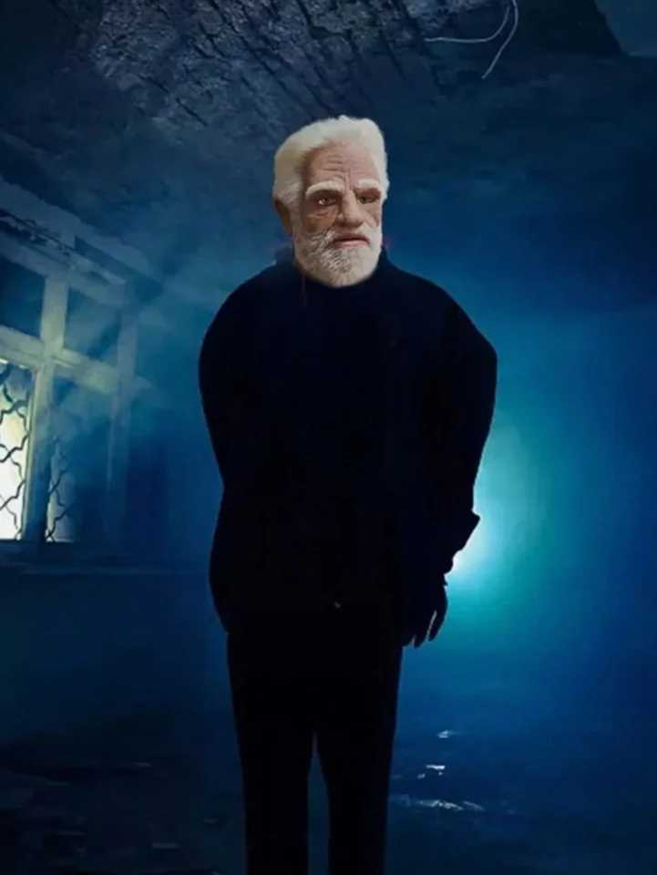 Halloween Old Man Mask Restic Vicissitudes Simulation Full Face Mask Role Play School Party Gathering Game Head Cover W250906 - view 5