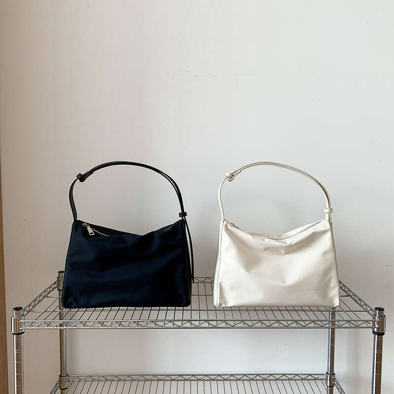 Nylon Large Capacity Underarm Women's Solid Color Versatile 2025 Casual Commuter Shoulder Bag Patchwork Design