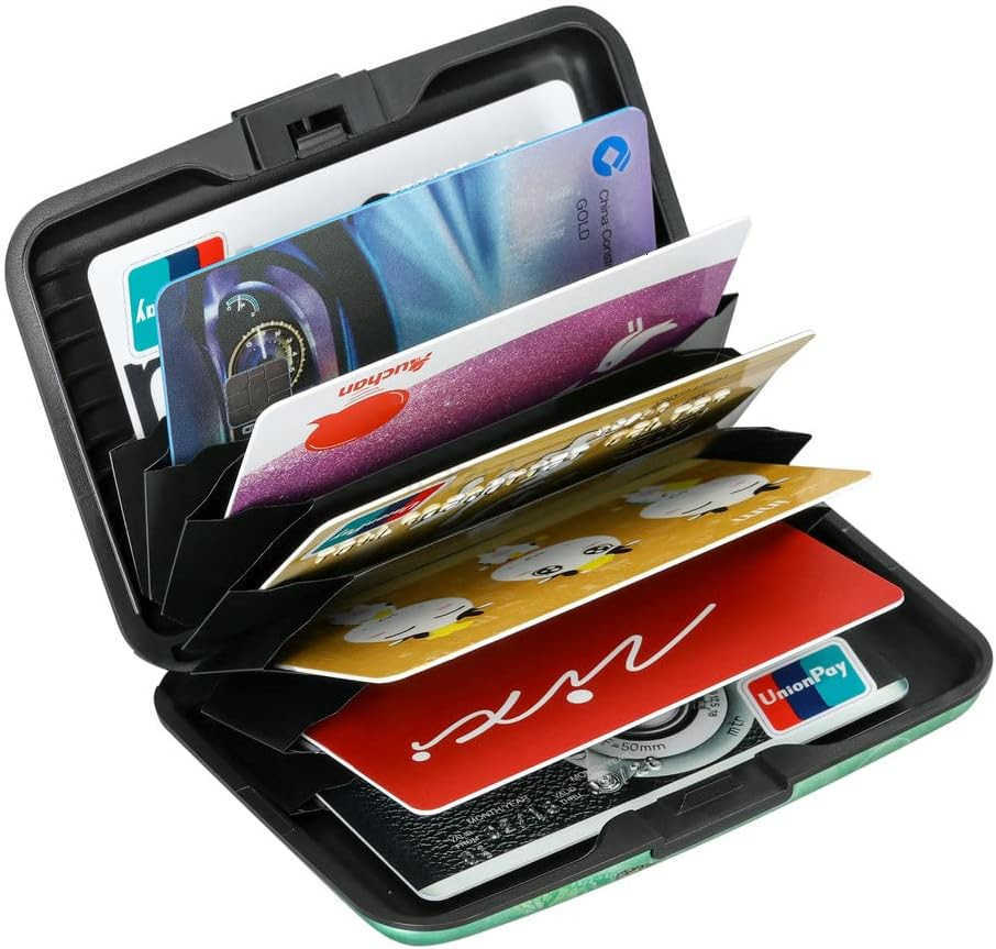 Mini RFID Aluminum Wallet CARDs Holder Business Card Case Metal ID Case for Men WomenFly Butterfly Z250906