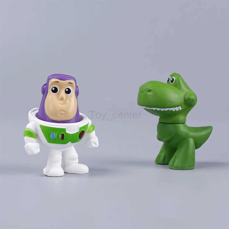 Disney Anime Toys Story 4 Woody Buzz Lightyear 35cm Q Version Action Figures Mini Dolls Kids Toys Model for Children birthday Gift H250906