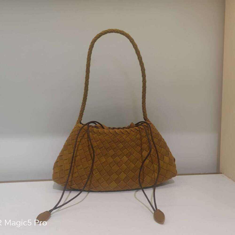 Hand-woven for Women 2025 Autumn Winter New Simple Matte Underarm Handheld Shoulder Bag